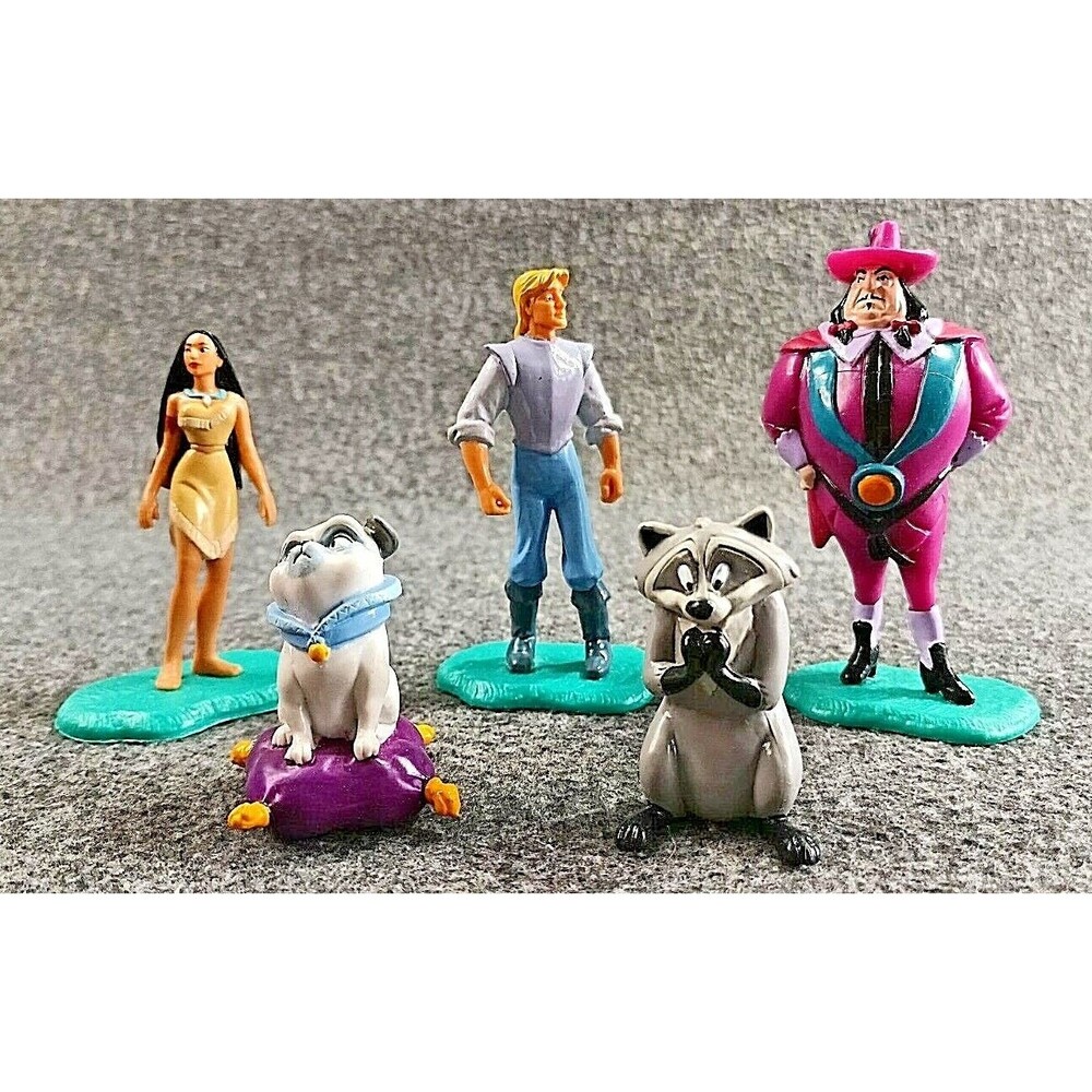 Vinage Lot of 5 Disney Pocahontas PVC Figurines by Applause New Old Stock